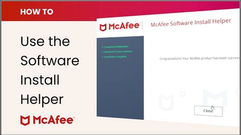 mcafee software install helper tool